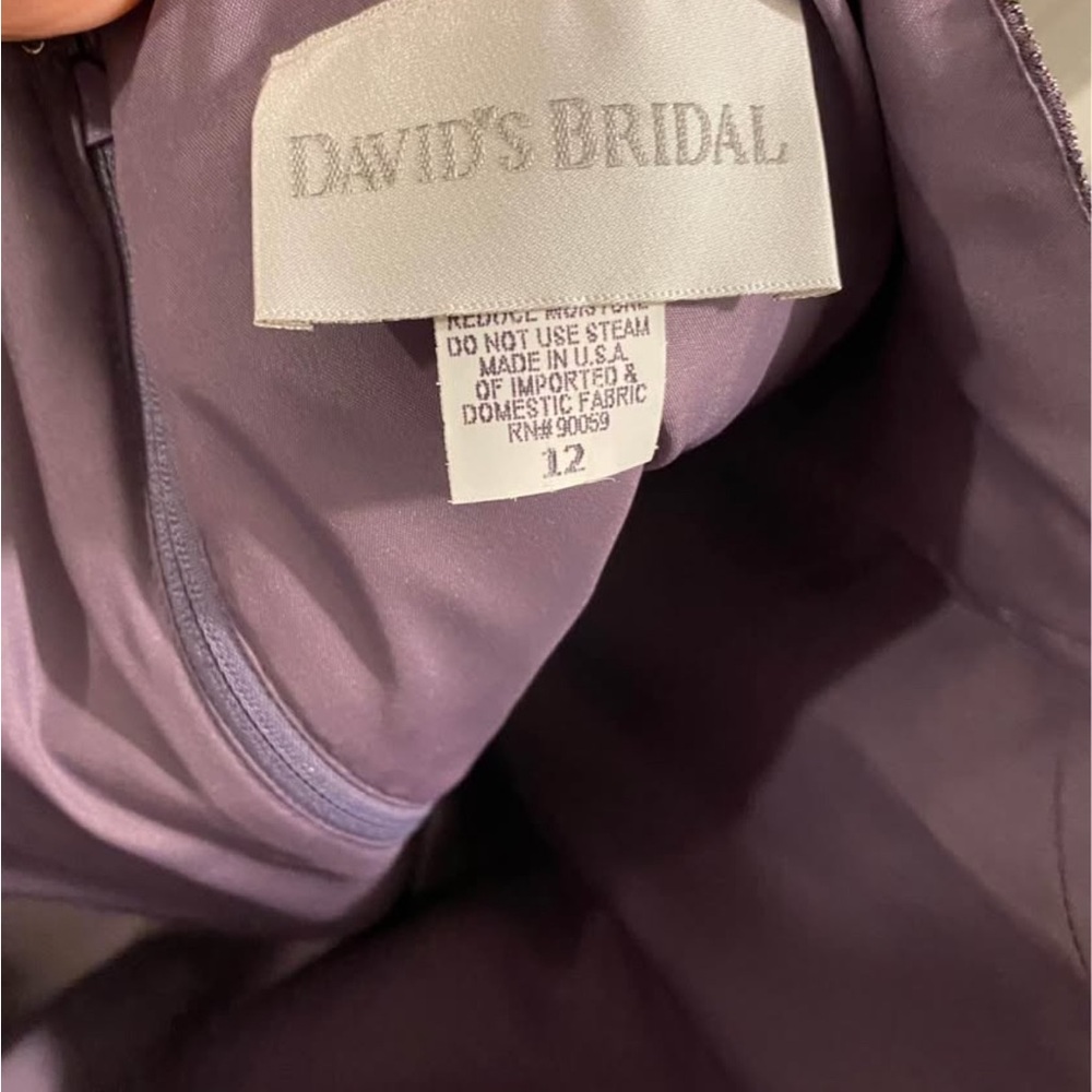 David's Bridal Lavender Gown NEW - Picture 5 of 6